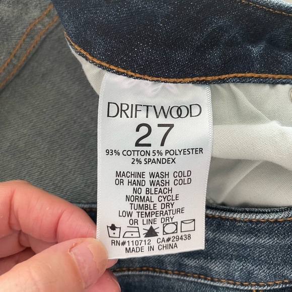 Driftwood Colette Straight Jeans Embroidered Size 27x27 - Picture 10 of 10